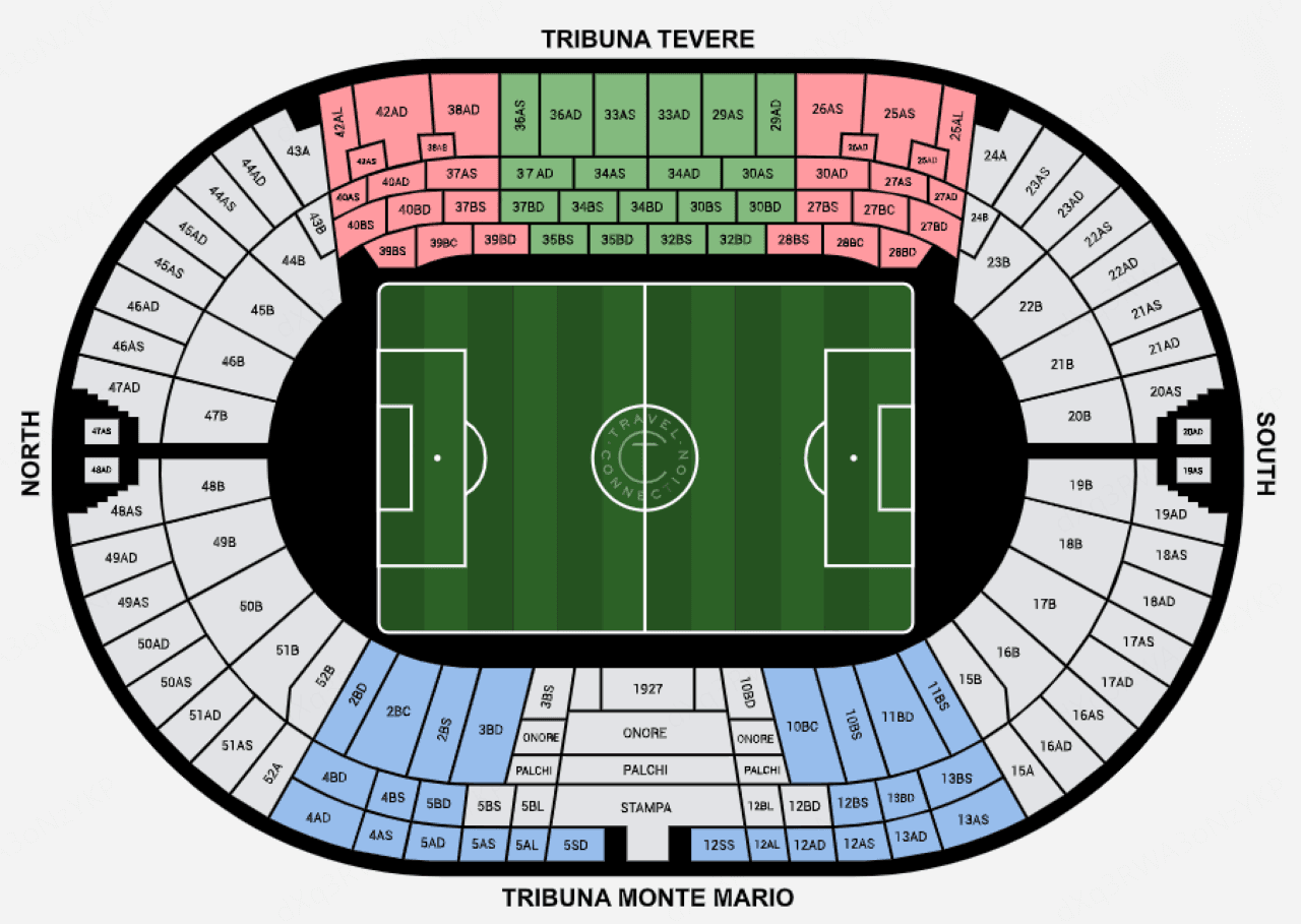 Italian Serie A Football - AS Roma FC Match Ticket at Olimpico Stadium - تصویر 3