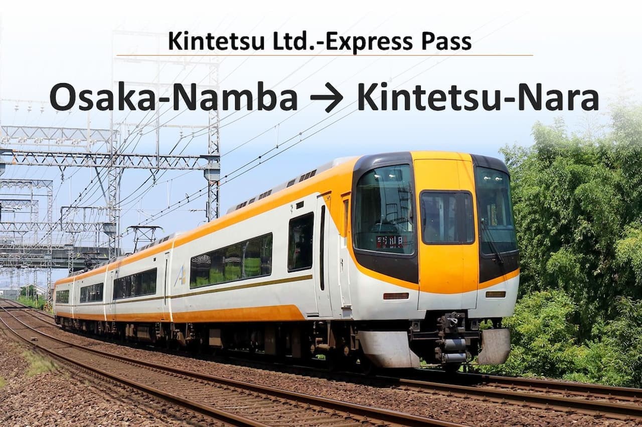 Kintetsu Railway Express Pass Ticket with Reserved Seat: Osaka(Namba) to Kintetsu-Nara - تصویر اصلی