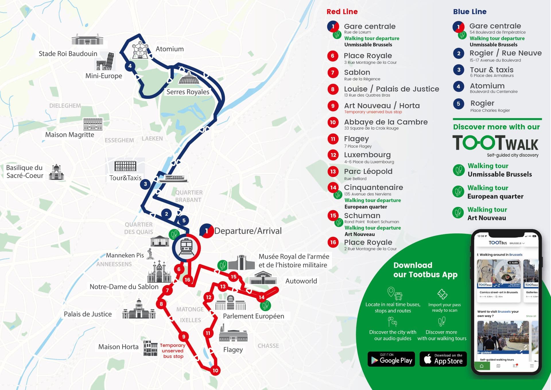 Tootbus Brussels Hop-on Hop-off Bus Tour - تصویر 7
