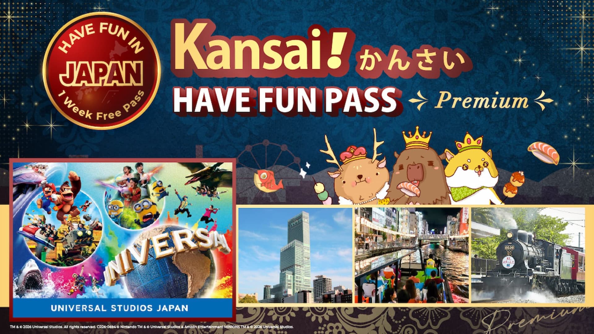 Have Fun in Kansai Premium Pass with Optional 1-Day Universal Studios Japan Ticket - تصویر اصلی